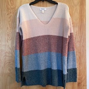 Striped Motherhood Maternity sweater, size Medium